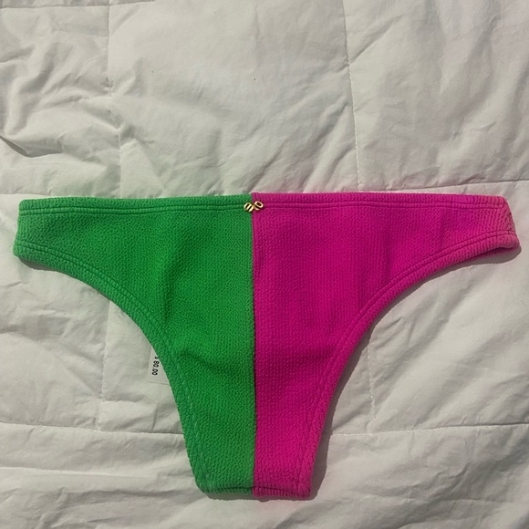 Pilyq bikini bottom. Kiwi/pink color. New - Picture 2 of 2